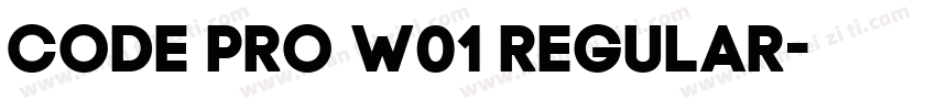 Code Pro W01 Regular字体转换